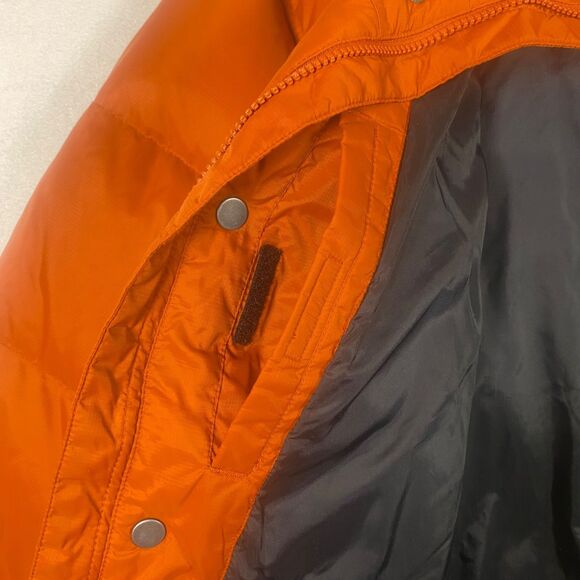 Timberland Duck Down Puffer Jacket Orange XL Quilted Winter Coat Style 2257J Men - Picture 6 of 13